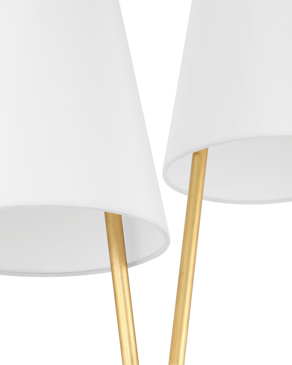 Currey and Company 8000-0183 Pas de Deux Floor Lamp in Contemporary Gold Leaf