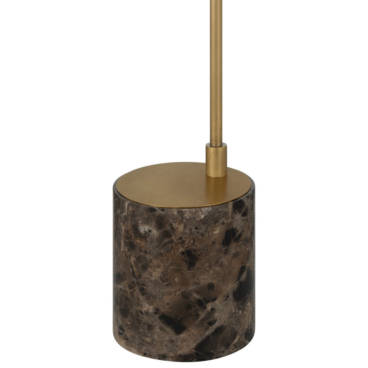 Currey and Company 8000-0185 Hanford Floor Lamp in Polished Antique Brass/Brown