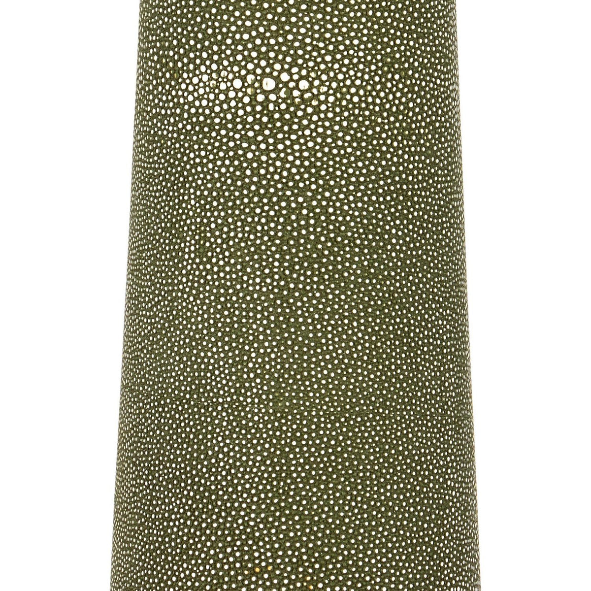 Currey and Company 8000-0187 Galuchat Hourglass Floor Lamp in Green Faux Shagreen/Brass