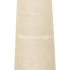 Currey and Company 8000-0188 Galuchat Hourglass Floor Lamp in Ivory Faux Shagreen/Brass