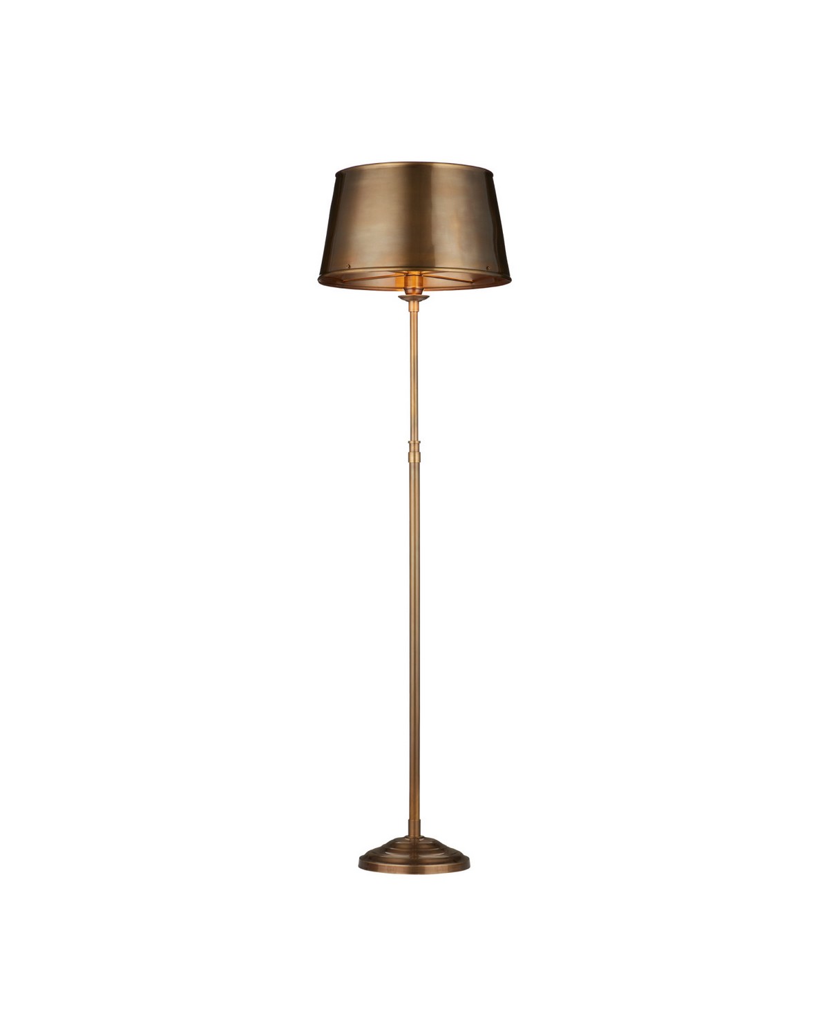 Currey and Company 8000-0191 Callum Floor Lamp in Antique Brass