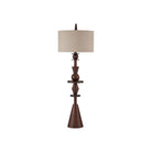 Currey and Company 8000-0192 Cipher Floor Lamp in Walnut Brown