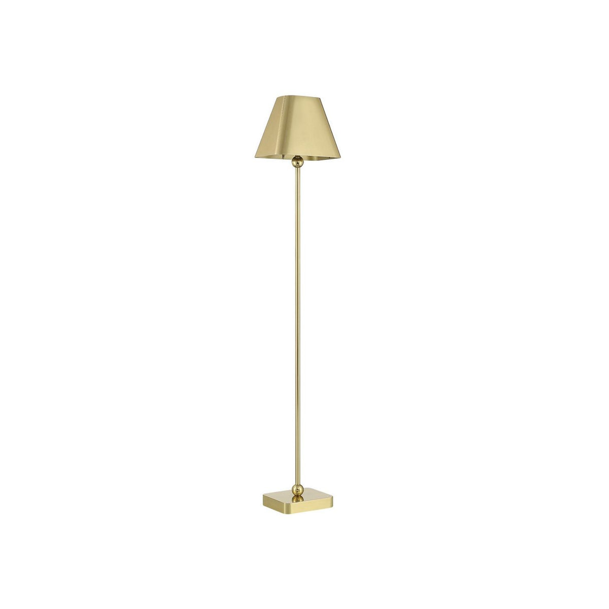 Currey and Company 8700-0002 Gadabout Cordless Floor Lamp in Polished Brass