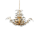 Currey and Company 9000-1437 Odile Chandelier in Black/Contemporary Gold Leaf/Contemporary Gold