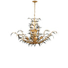 Currey and Company 9000-1437 Odile Chandelier in Black/Contemporary Gold Leaf/Contemporary Gold