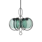 Currey and Company 9000-1442 Vesica Piscis Chandelier in Clear/Blacksmith
