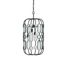 Currey and Company 9000-1444 Ettore Chandelier in Clear/Blacksmith