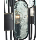 Currey and Company 9000-1446 Ettore Chandelier in Clear/Blacksmith