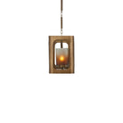 Currey and Company 9000-1451 Tenebroso Rectangular Chandelier in Smoke Gold/Gold Luster