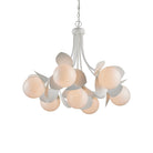 Currey and Company 9000-1465 Effloresce Chandelier in Gesso White/White