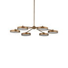 Currey and Company 9000-1476 Merrick Chandelier in Polished Antique Brass/White