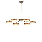 Currey and Company 9000-1476 Merrick Chandelier in Polished Antique Brass/White