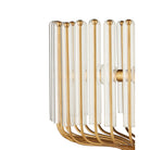 Currey and Company 9000-1484 Faraday Chandelier in Brushed Brass/Clear