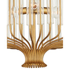 Currey and Company 9000-1484 Faraday Chandelier in Brushed Brass/Clear