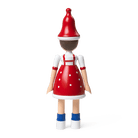 Kay Bojesen 39437 Christmas Lise Wooden Figurine in Red/Blue/White