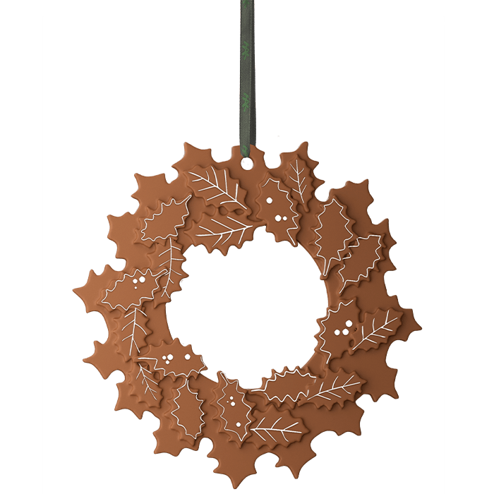 Kähler 693535 Gingerbread Garland in Brown
