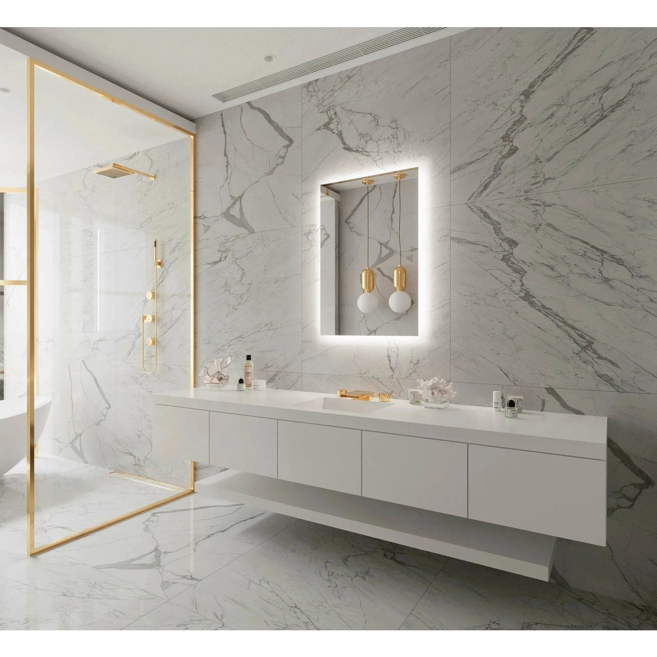 Paris Mirror - Original Backlit LED Mirror - ORIGX20283000 | The Rug District