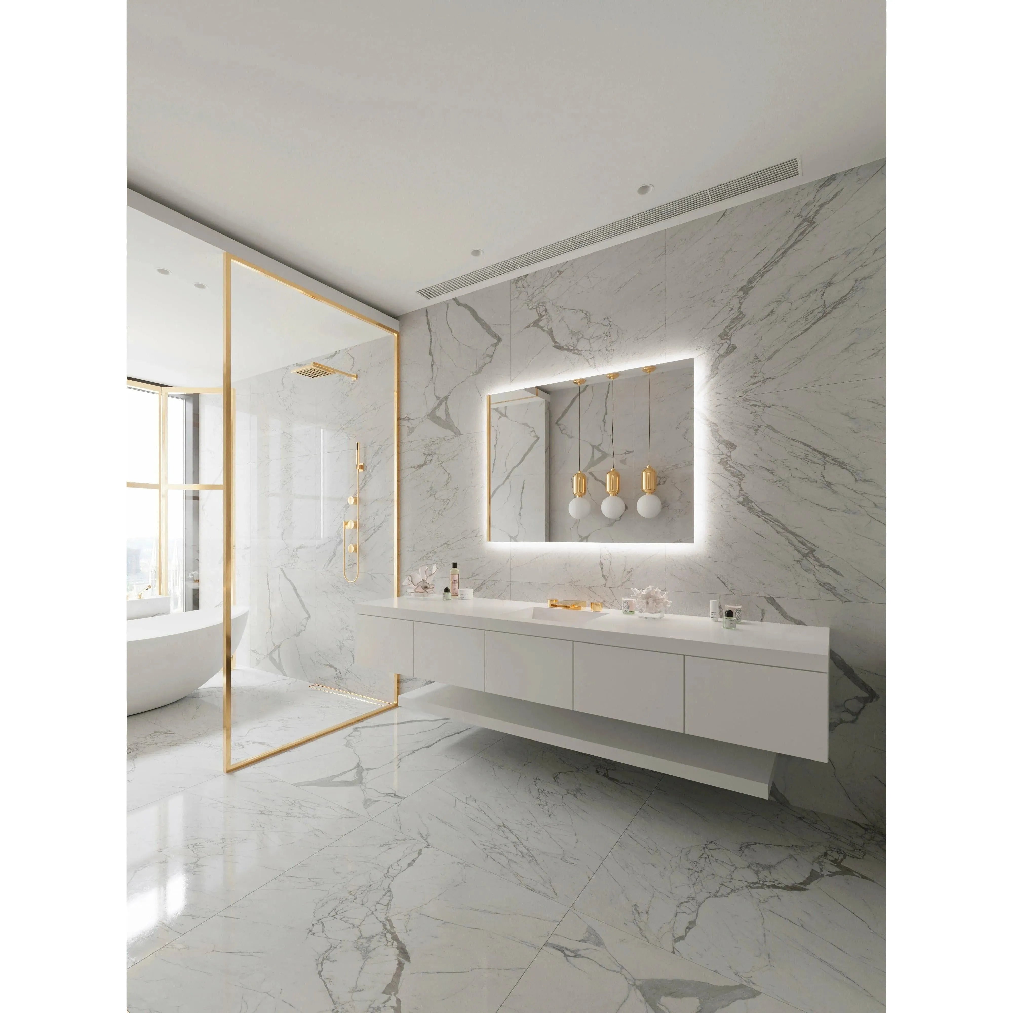 Paris Mirror - Original Backlit LED Mirror - ORIGX48353000 | The Rug District