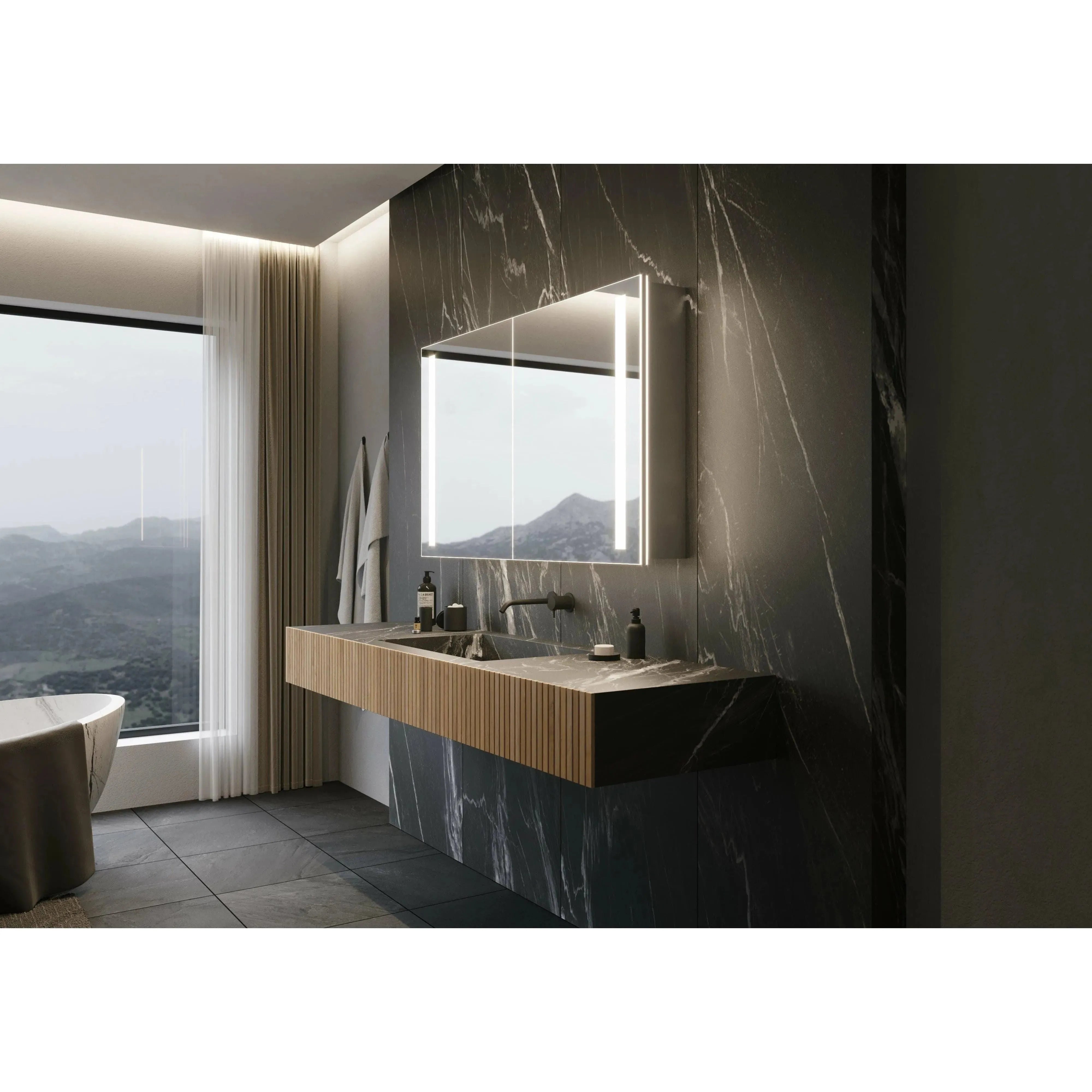 Paris Mirror - Verano Cabinet LED Mirror - CVERA24323000 | The Rug District