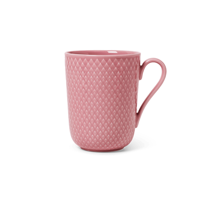 Lyngby Porcelæn 201974 Rhombe Color Mug in Rose