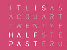 QLOCKTWO QT4PPPC QLOCKTWO EARTH 45 Pretty Pink