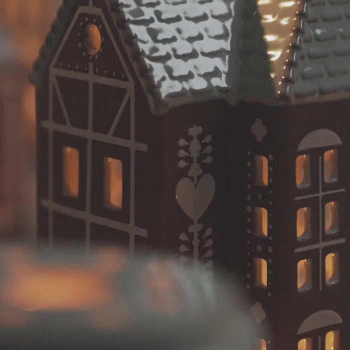 Kähler 693522 Gingerbread Lighthouse in Brown