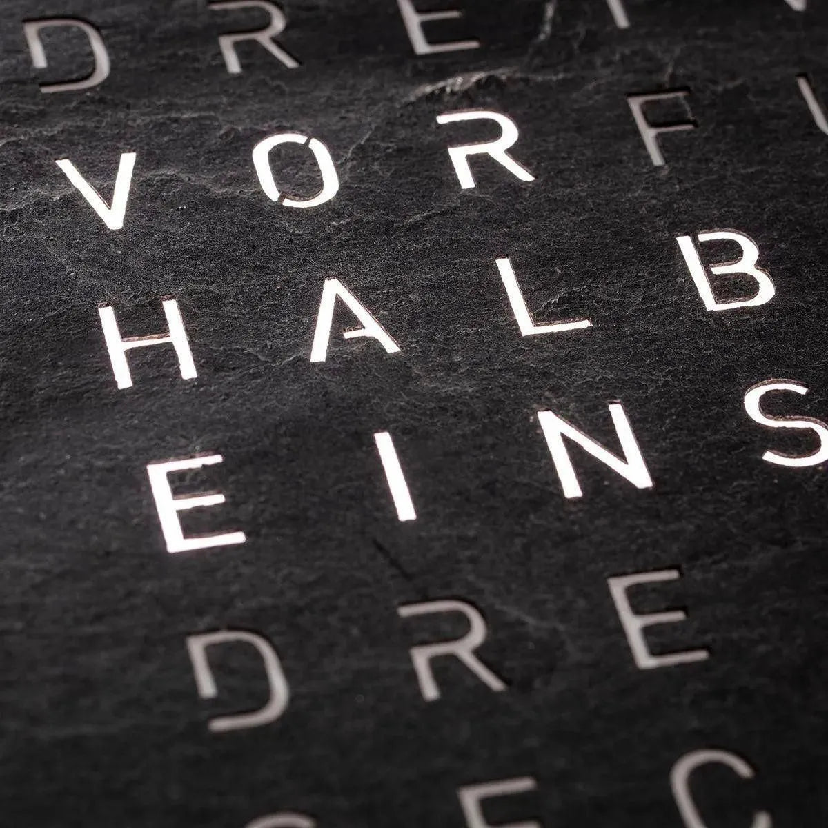 Qlocktwo - QLOCKTWO CLASSIC Metamorphite Creator's Edition Wall Clock - QT-CLASSIC-CE-FR-ME | The Rug District