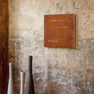 Qlocktwo - QLOCKTWO CLASSIC Rust Creator's Edition Wall Clock - QT-CLASSIC-CE-FR-RU | The Rug District