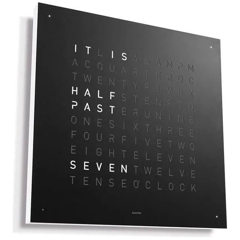 Qlocktwo - QLOCKTWO CLASSIC Wall Clock - QT-CLASSIC-EN-BP | The Rug District