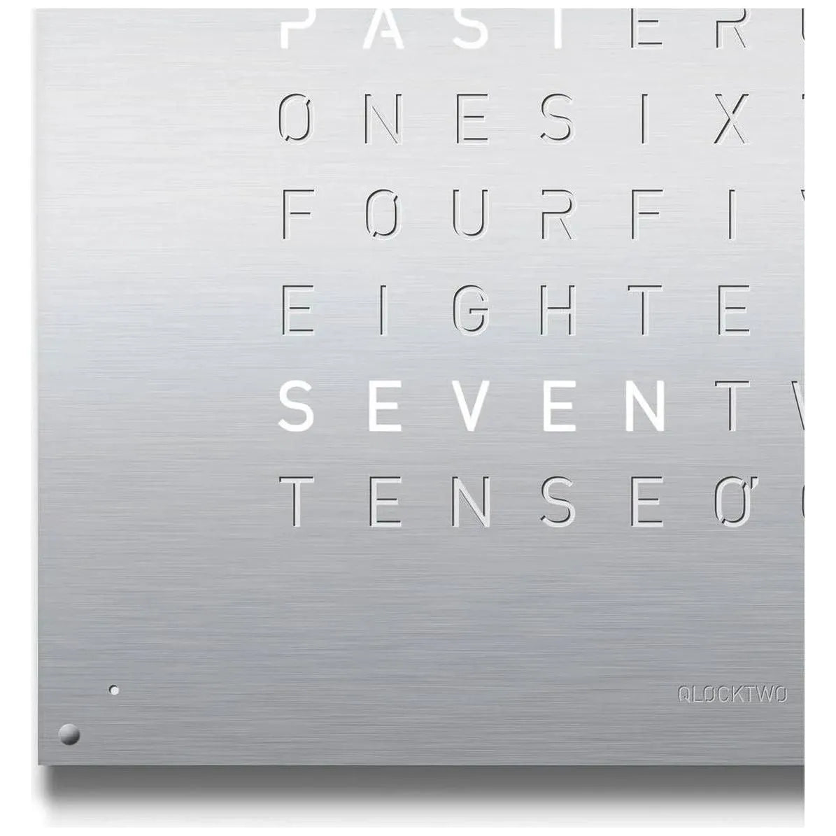 Qlocktwo - QLOCKTWO LARGE Wall Clock - QT-LARGE-FR-SS | The Rug District