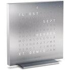 Qlocktwo - QLOCKTWO TOUCH Metal Alarm Clock - QT-TOUCH-METAL-FR-FM | The Rug District