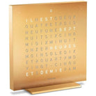Qlocktwo - QLOCKTWO TOUCH Metal Alarm Clock - QT-TOUCH-METAL-FR-GL | The Rug District