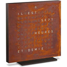 Qlocktwo - QLOCKTWO TOUCH Rust Creator's Edition Wall Clock - QT-TOUCH-CE-FR-RU | The Rug District