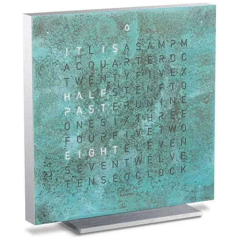 Qlocktwo - QLOCKTWO TOUCH Vintage Copper Creator's Edition Wall Clock - QT-TOUCH-CE-EN-VC | The Rug District