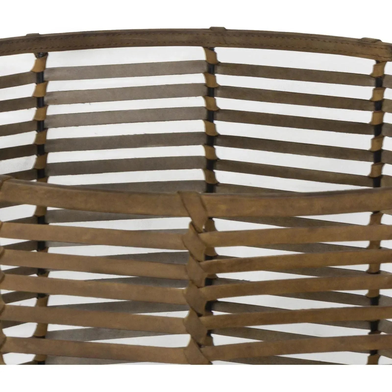 Regina Andrew - Finn Leather Basket - 20-1517 | The Rug District