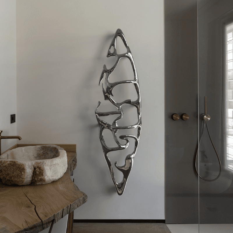 P&Bhusri S1-L-PWH-N Boat of Sage Large Towel Warmer in Porcelain White