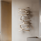 P&Bhusri S7-LM-PWH-N Daphne's Branch Large + Medium Towel Warmer in Porcelain White