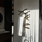 P&Bhusri S7-LS-PWH-N Daphne's Branch Large + Small Towel Warmer in Porcelain White