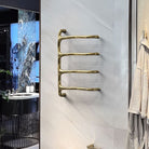 P&Bhusri S8-M-PWH-N Tuscany Glimmer Towel Warmer in Porcelain White