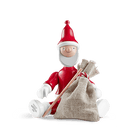 Kay Bojesen 39430 Santa Claus Wooden Figurine in Red/White