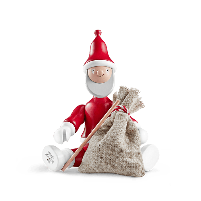 Kay Bojesen 39430 Santa Claus Wooden Figurine in Red/White
