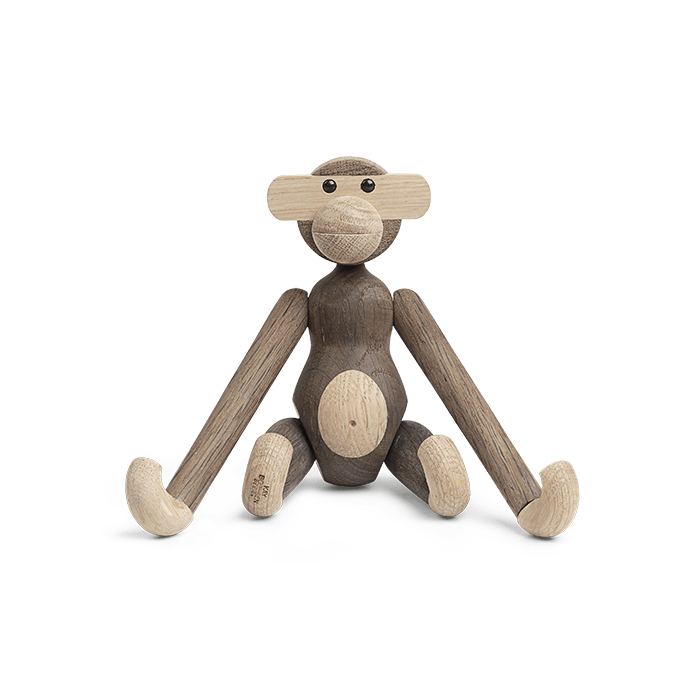 Kay Bojesen 39257 Monkey Wooden Figurine in Oak/Smoked Oak