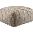 Surya - Anthracite Pouf - ATPF-001 | The Rug District