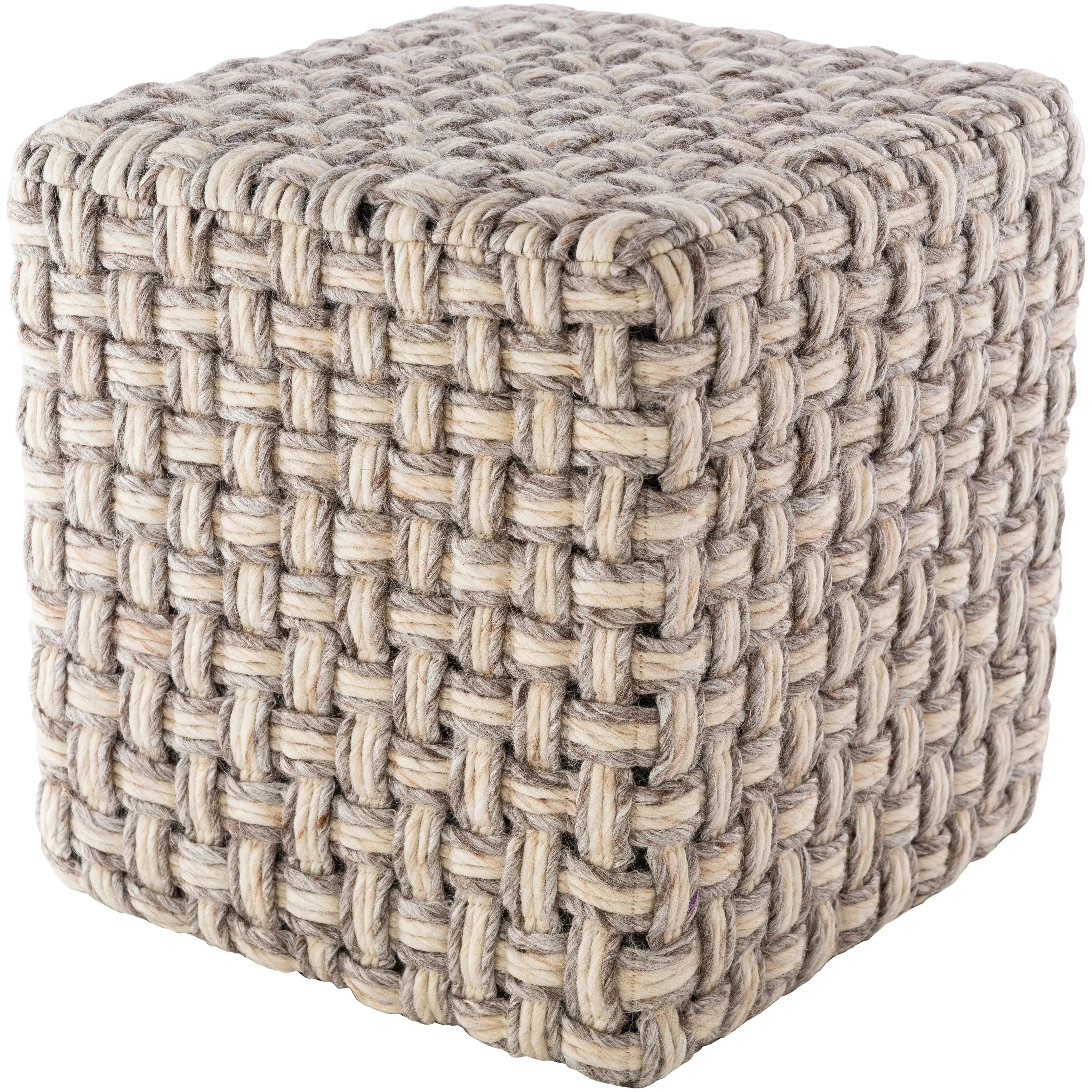 Surya - Cordoba Pouf - CDPF001-181818 | The Rug District