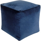 Surya - Cotton Velvet Pouf - CVPF019-161616 | The Rug District