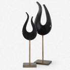 The Uttermost - Black Flame Sculptures - Set of 2 - 18136 | The Rug District