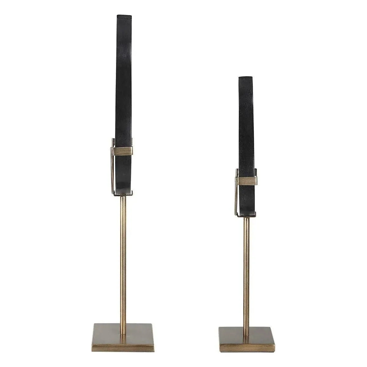 The Uttermost - Black Flame Sculptures - Set of 2 - 18136 | The Rug District