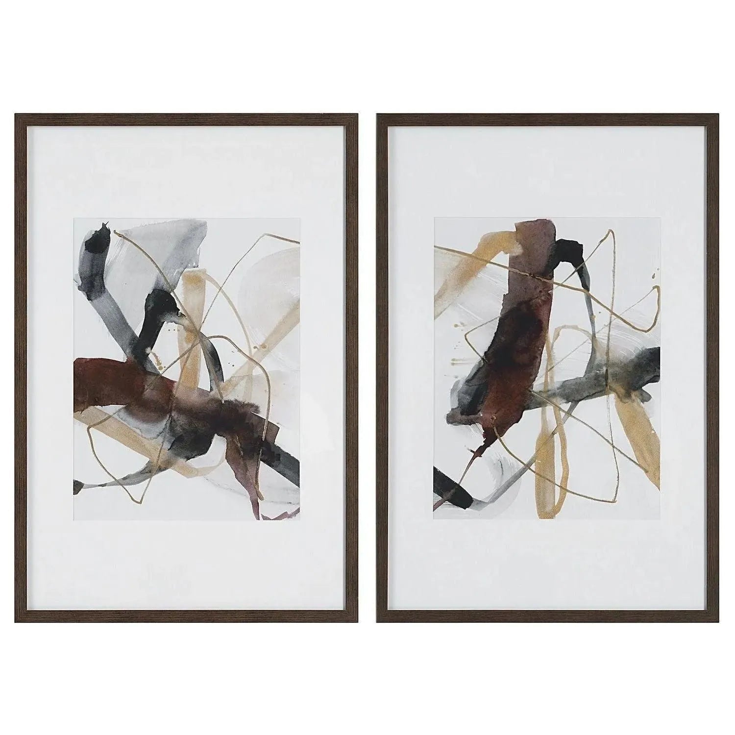 The Uttermost - Burgundy InterjectionPrints, Set/2 - 41440 | The Rug District