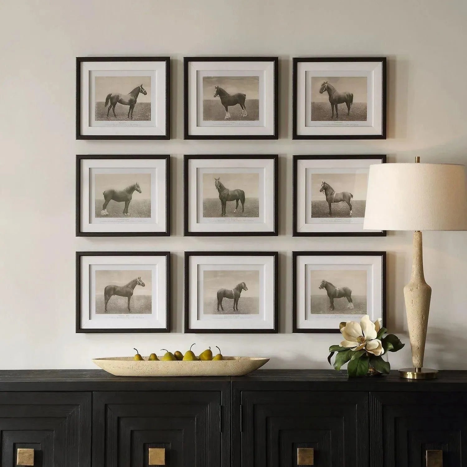 The Uttermost - Equine Dynasty Framed Prints, S/9 - 32343 | The Rug District