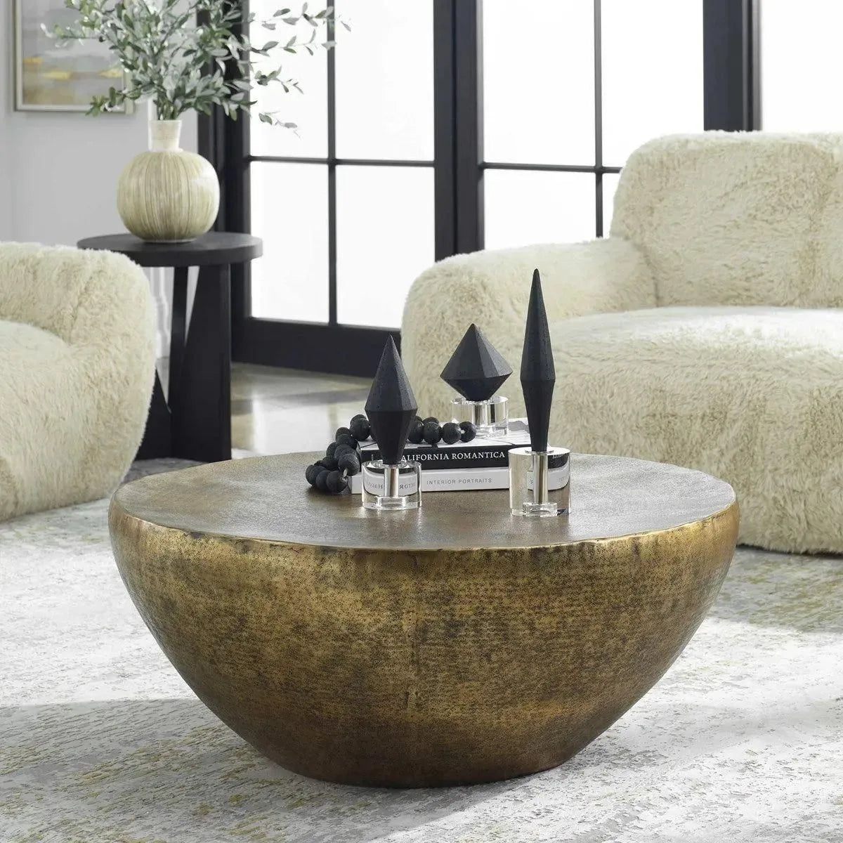The Uttermost - Gilded Dome Coffee Table - 22990 | The Rug District